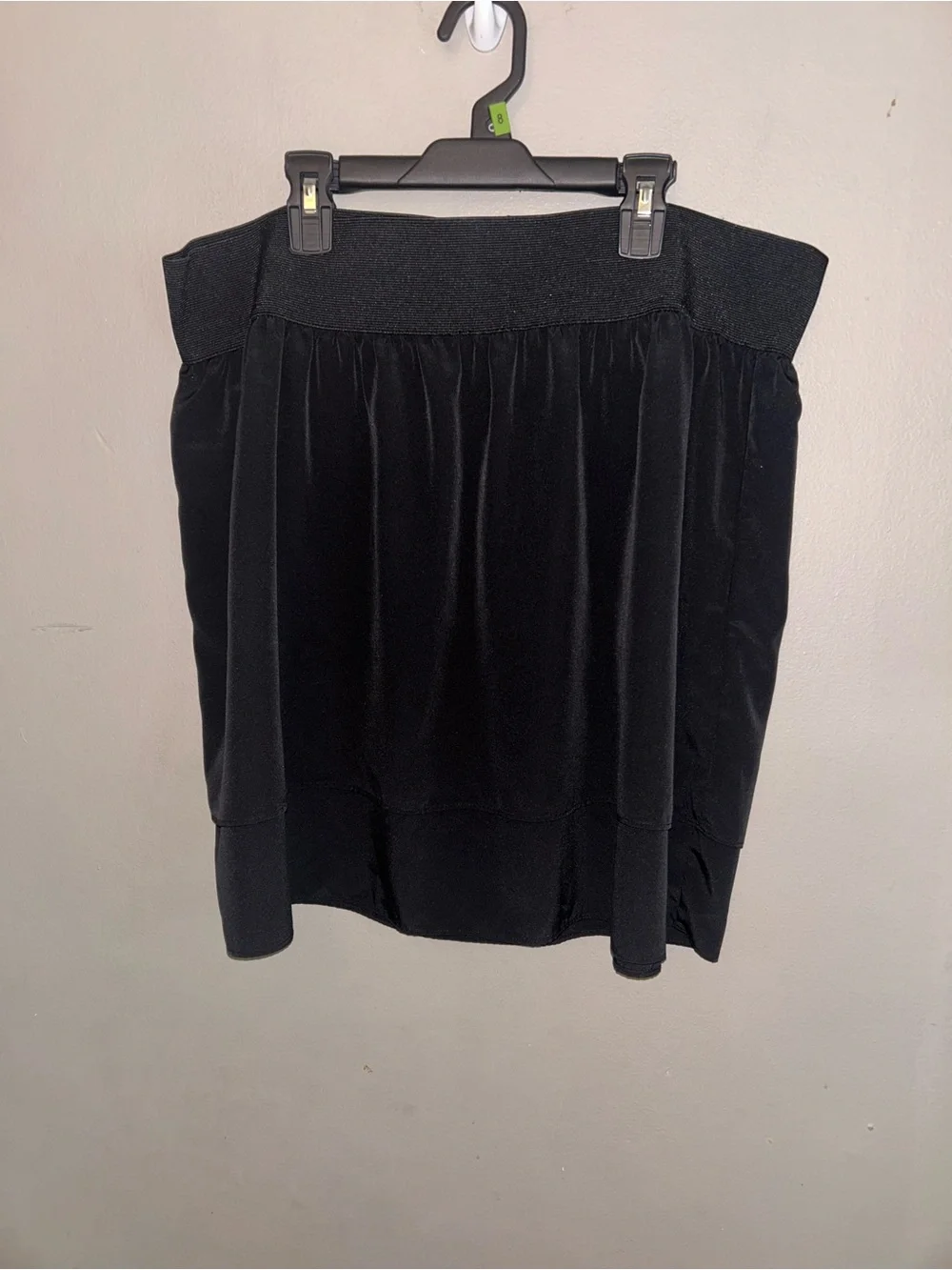 Elle Skirt - black layered flowy w/elastic waistband